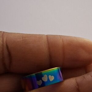 Rainbow Heart Ring